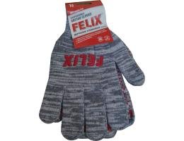 Картинка Перчатки хлопковые Felix 5-ти нитка с ПВХ-покрытием 10 класс (серые) от ООО ТФК Комтекс