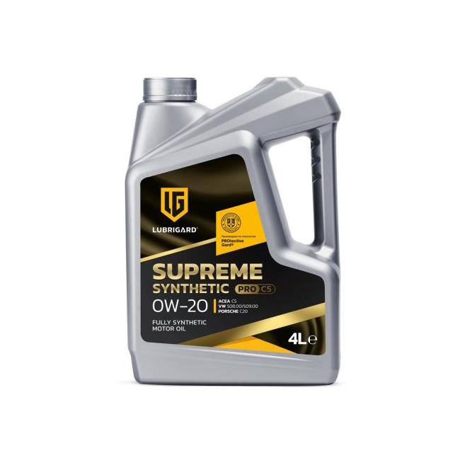 Картинка Моторное масло LUBRIGARD Supreme SYNTHETIC PRO C5 0W-20 4л от ООО ТФК Комтекс