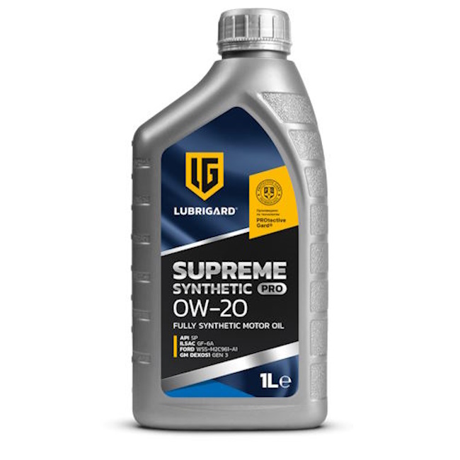 Картинка Моторное масло LUBRIGARD Supreme SYNTHETIC PRO 0W-20 1л от ООО ТФК Комтекс