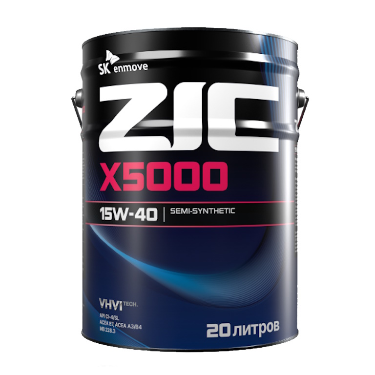 Картинка Моторное масло ZIC X5000 15W-40  20л от ООО ТФК Комтекс