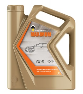 Картинка Масло моторное Rosneft Maximum 5W-40 5 л от ООО ТФК Комтекс
