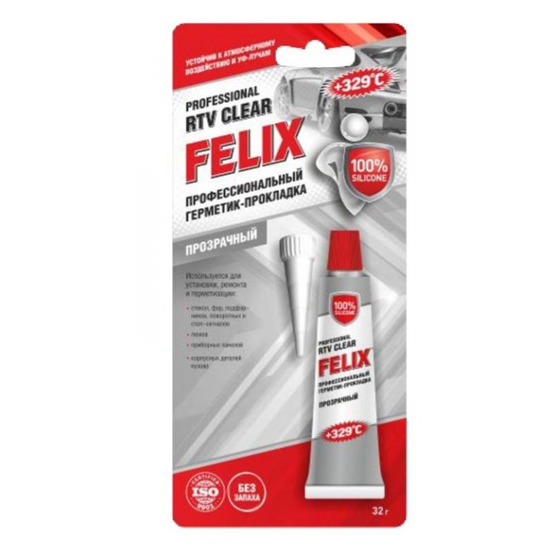 Картинка Герметик-прокладка профессиональный FELIX 32гр (прозрачный) от ООО ТФК Комтекс