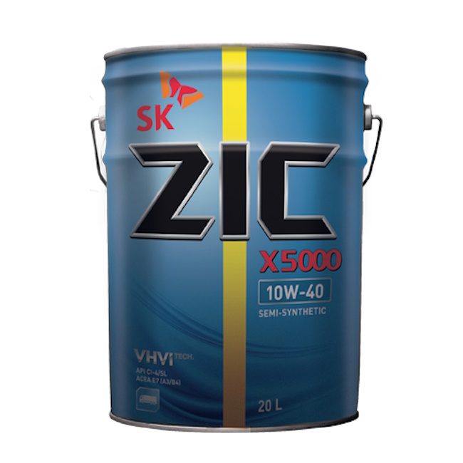 Картинка Моторное масло ZIC X5000 10W-40 20л от ООО ТФК Комтекс