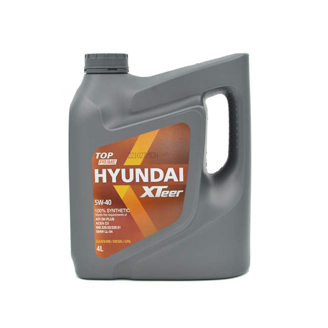 Картинка Моторное масло HYUNDAI  XTeer TOP Prime 5W40, 4 л от ООО ТФК Комтекс