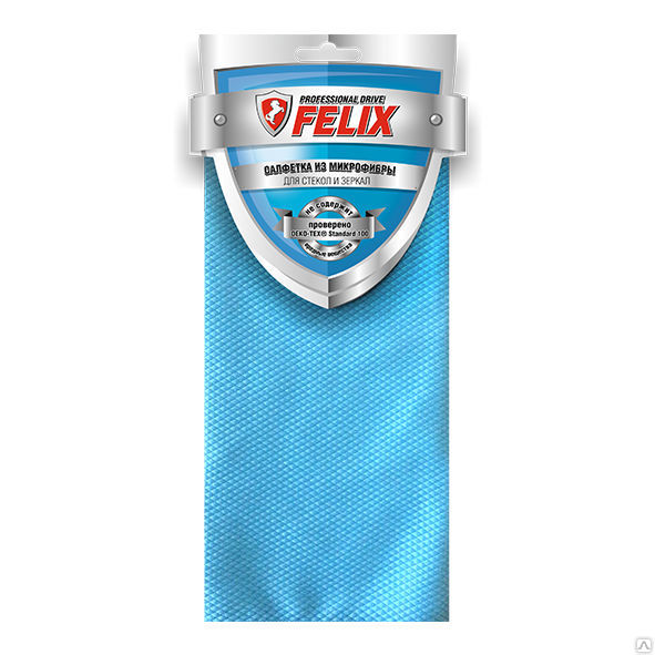 Картинка Салфетка из микрофибры для стекол и зеркал Felix от ООО ТФК Комтекс