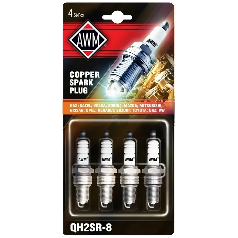 Картинка QH2SR-8 AWM свечи зажигания (медь, 4 шт.) блистер.упаковка от ООО ТФК Комтекс