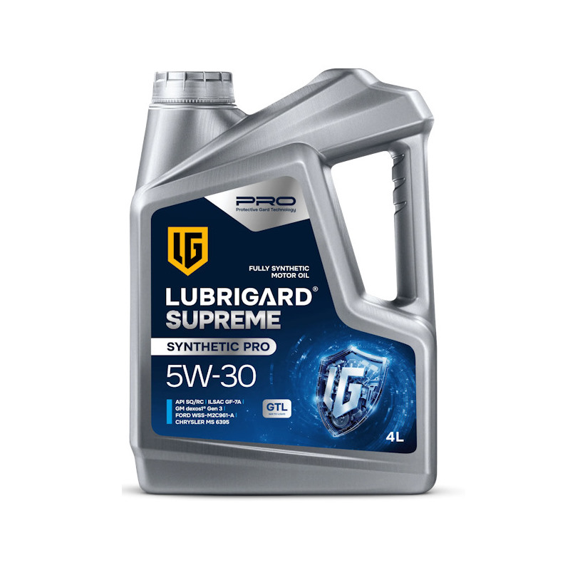 Картинка Моторное масло LUBRIGARD Supreme SYNTHETIC PRO 5W-30 SQ 4л от ООО ТФК Комтекс