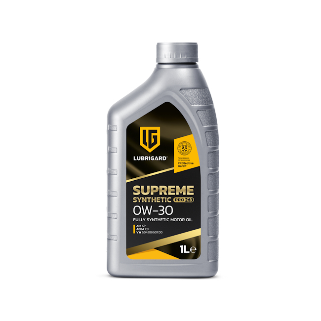 Картинка Моторное масло LUBRIGARD SUPREME SYNTHETIC PRO C3 0W-30  (1 л) от ООО ТФК Комтекс