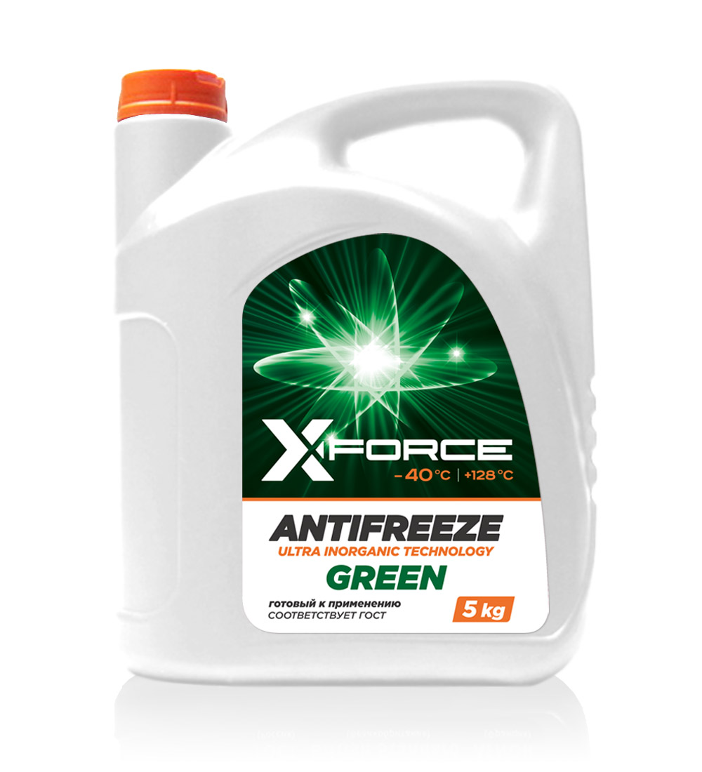 Картинка Антифриз "X-FORCE" Green 5кг от ООО ТФК Комтекс
