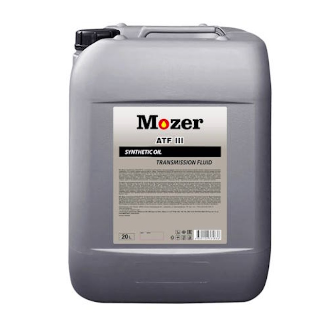 Картинка Масло трансмиссионное Mozer Transmission Fluid ATF III (синтетика) 20л от ООО ТФК Комтекс
