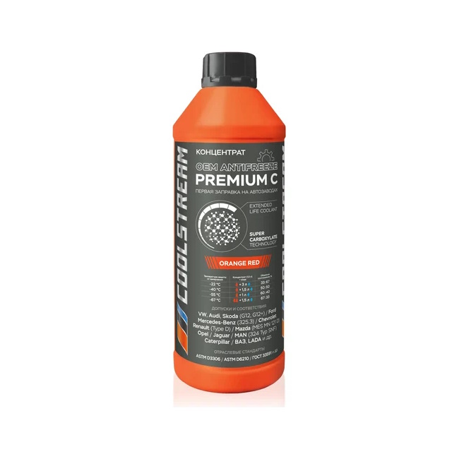 Картинка Антифриз CoolStream Premium  С оранж. 1,5 л 1,7кг от ООО ТФК Комтекс