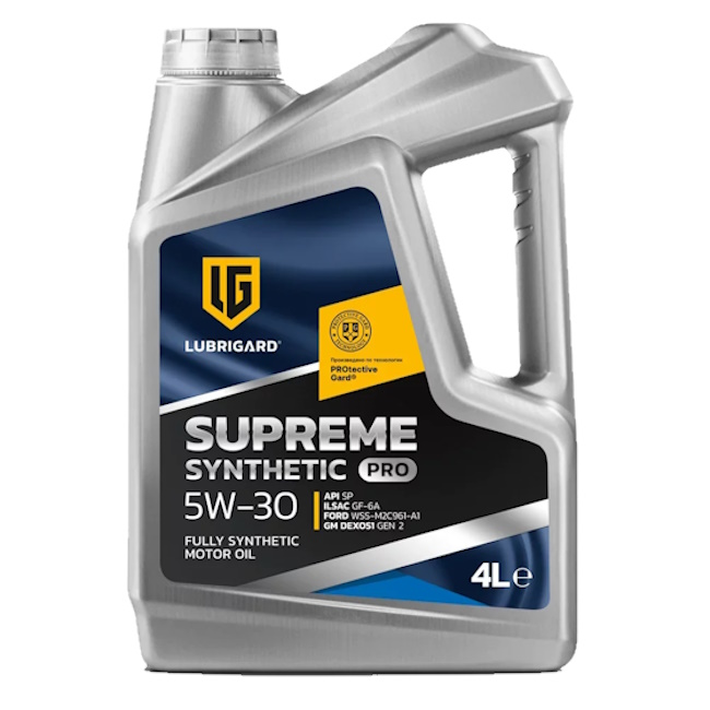 Картинка Моторное масло LUBRIGARD Supreme SYNTHETIC PRO 5W-30 SP 4л от ООО ТФК Комтекс