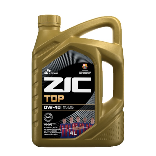 Картинка Моторное масло ZIC TOP 0W-40 4л от ООО ТФК Комтекс