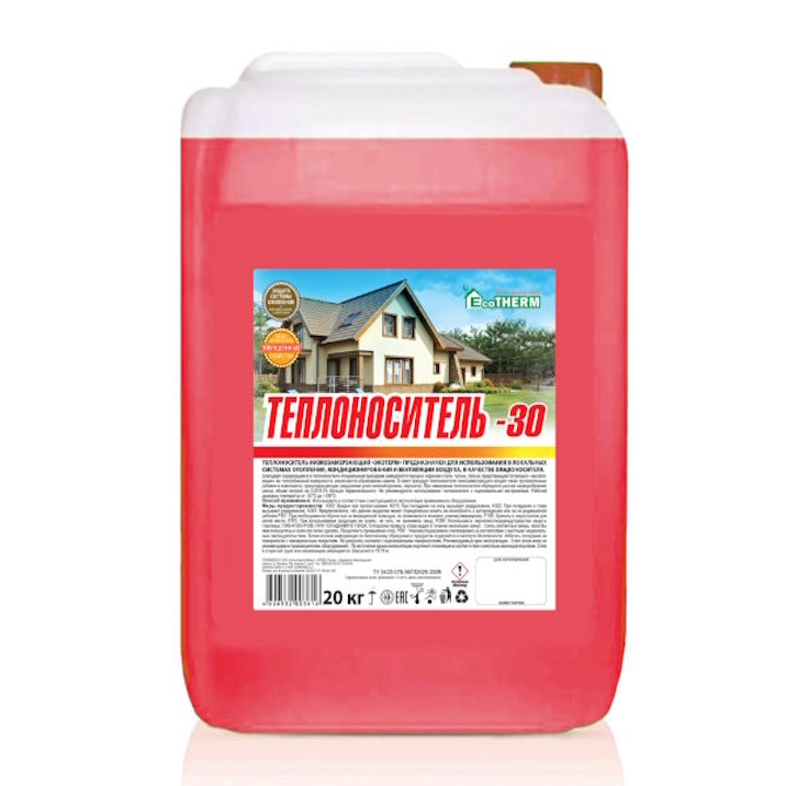 Картинка Тосол Синтез EcoTherm -30C 20кг (красный) от ООО ТФК Комтекс