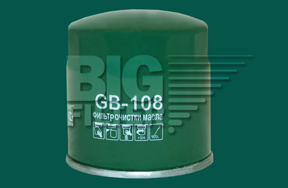 Картинка Фильтр масляный BIG GB-108 от ООО ТФК Комтекс