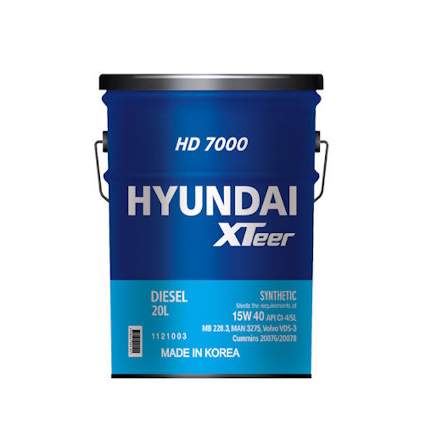 Картинка Моторное масло HYUNDAI XTeer HD 7000 15W40 CI-4 20L от ООО ТФК Комтекс