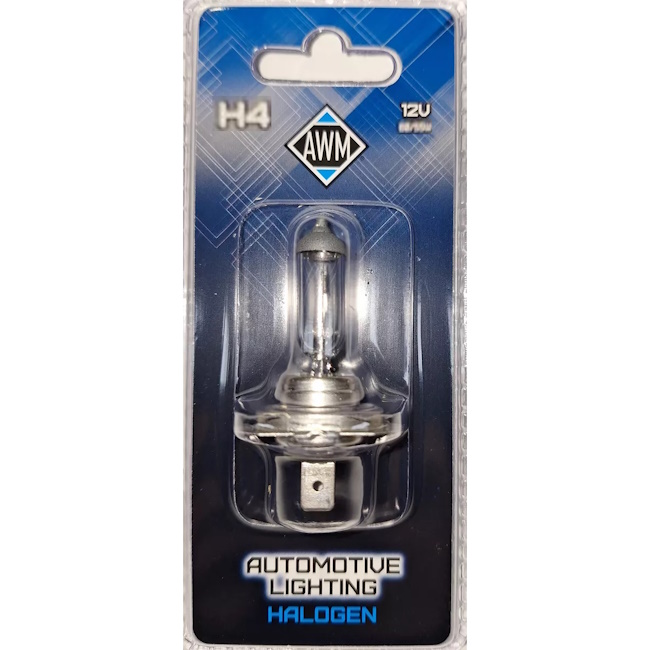 Картинка Лампа галогенная AWM H4 12V 60/55 W (P43T) от ООО ТФК Комтекс